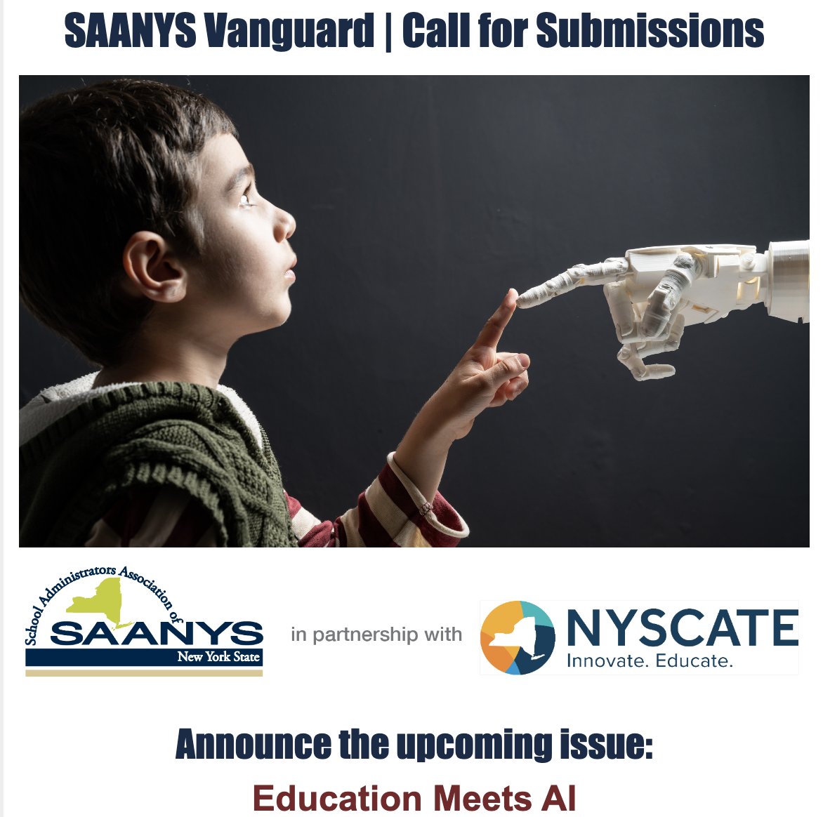 Have your ideas and best practices published in Vanguard Magazine - deadline extended to April 8 bit.ly/3TvP91t @NYSCATE