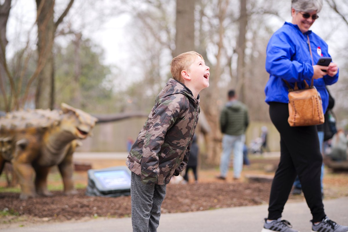 Discover the Mesozoic era like never before! Join us this weekend for Dinos at Dusk: A Mesozoic Twilight Tour at @MemphisZoo. Explore prehistoric wonders and mysteries as dusk falls. Book now at memphiszoo.org/Twilight-tours #DinosaurAdventure