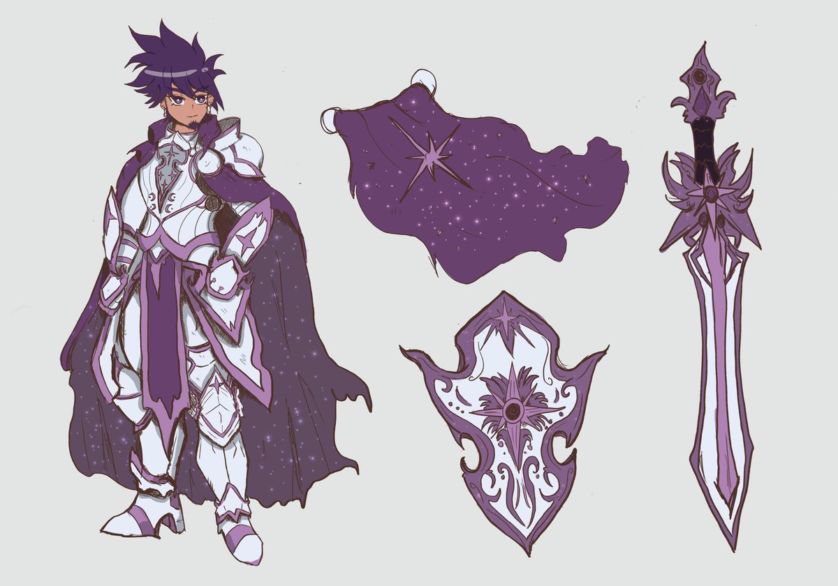 Two of the five references I did for critdice zine. This Two were the most work that they gave me but I'm proud of them ❤️