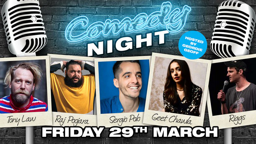 Southampton Stand-Up Comedy at it's best with not 1 but 4 of the UK's comedy giants; Tony Ward, Sergi Polo, Raj Poojara & Geet Chawla 🎟Tickets via link theatticsouthampton.co.uk/products/south…