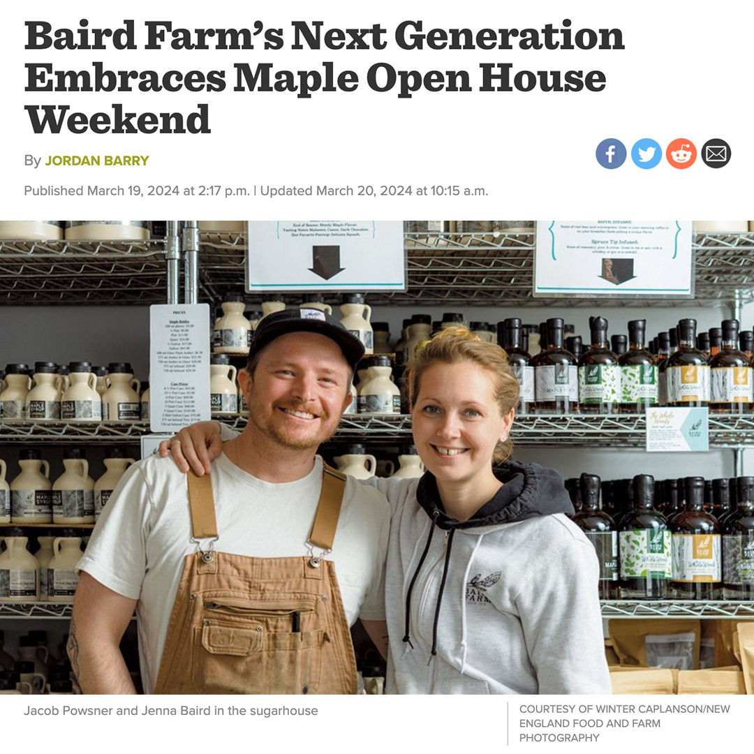 FourNineDesign's tweet image. Congratulations to our friends at Baird Farm for the fantastic coverage in Seven Days! We absolutely enjoy collaborating with the Baird Family on shaping their branding &amp;amp; packaging for their products. Here's to more success and recognition for this beloved Vermont establishment!