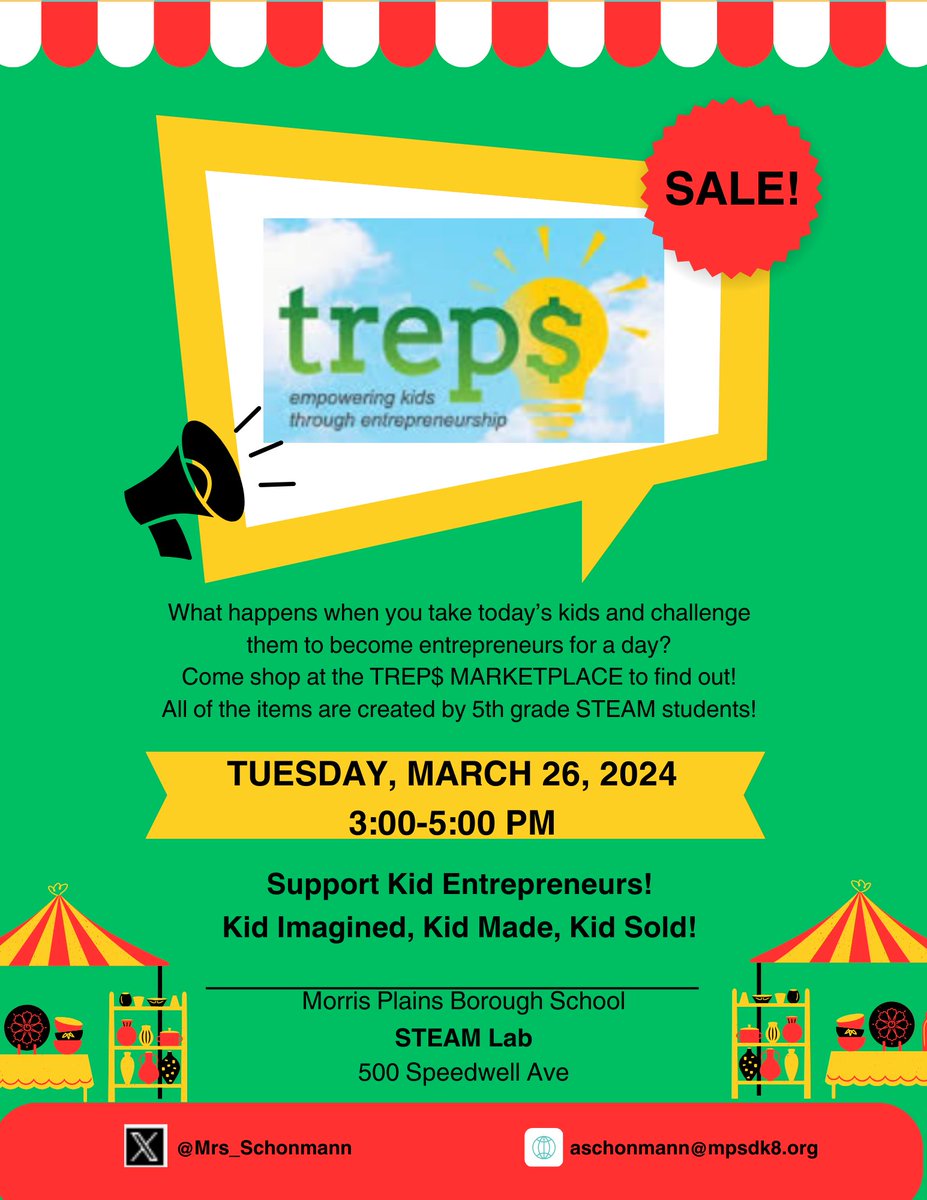 Tomorrow is the big day!! Let's support these new entrepreneurs!! 
<a href="/WeAreMPSD/">MPSD</a> @TREPSEDU
