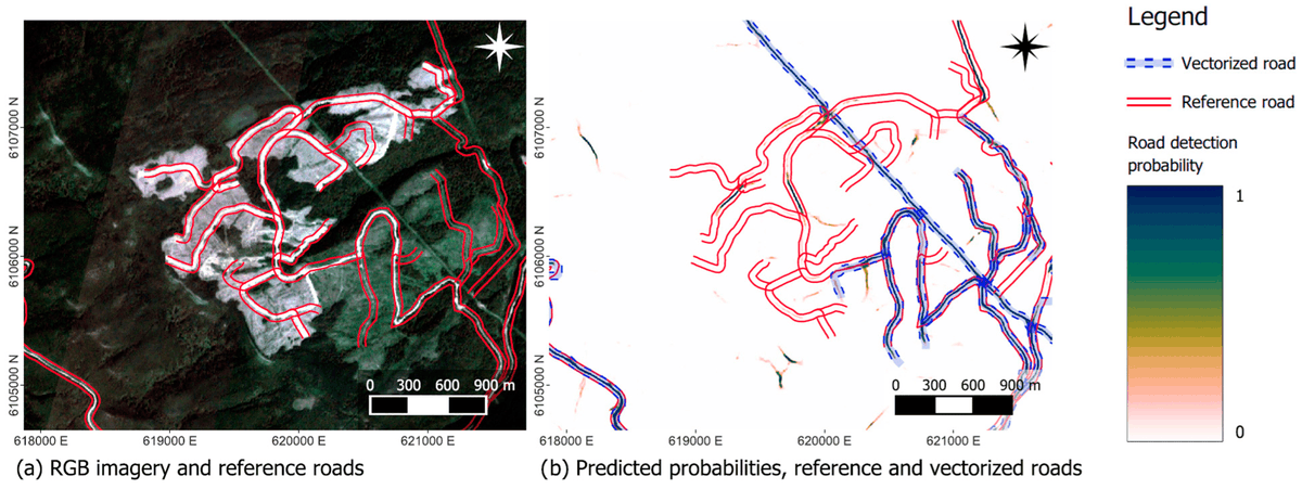 NEW PAPER 📢 Extraction of Forest Road Information from #CubeSat Imagery Using Convolutional #NeuralNetworks 🔓#OpenAccess: doi.org/10.3390/rs1606… ✍️ @geogemgis, Coops, Bastyr et al @ubcforestry #remotesensing #forestry #SegNet #RGBimagery #PlanetImagery #RoadNetwork