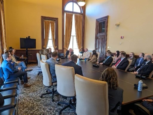 @rebekahsletten, Public Affairs Manager for America’s Cultivation Corridor, and class member for the I-Lead program hosted by Iowa Corn, participated in the latest session at the State Capitol learning more about state processes and facilitating industry collaboration. The class