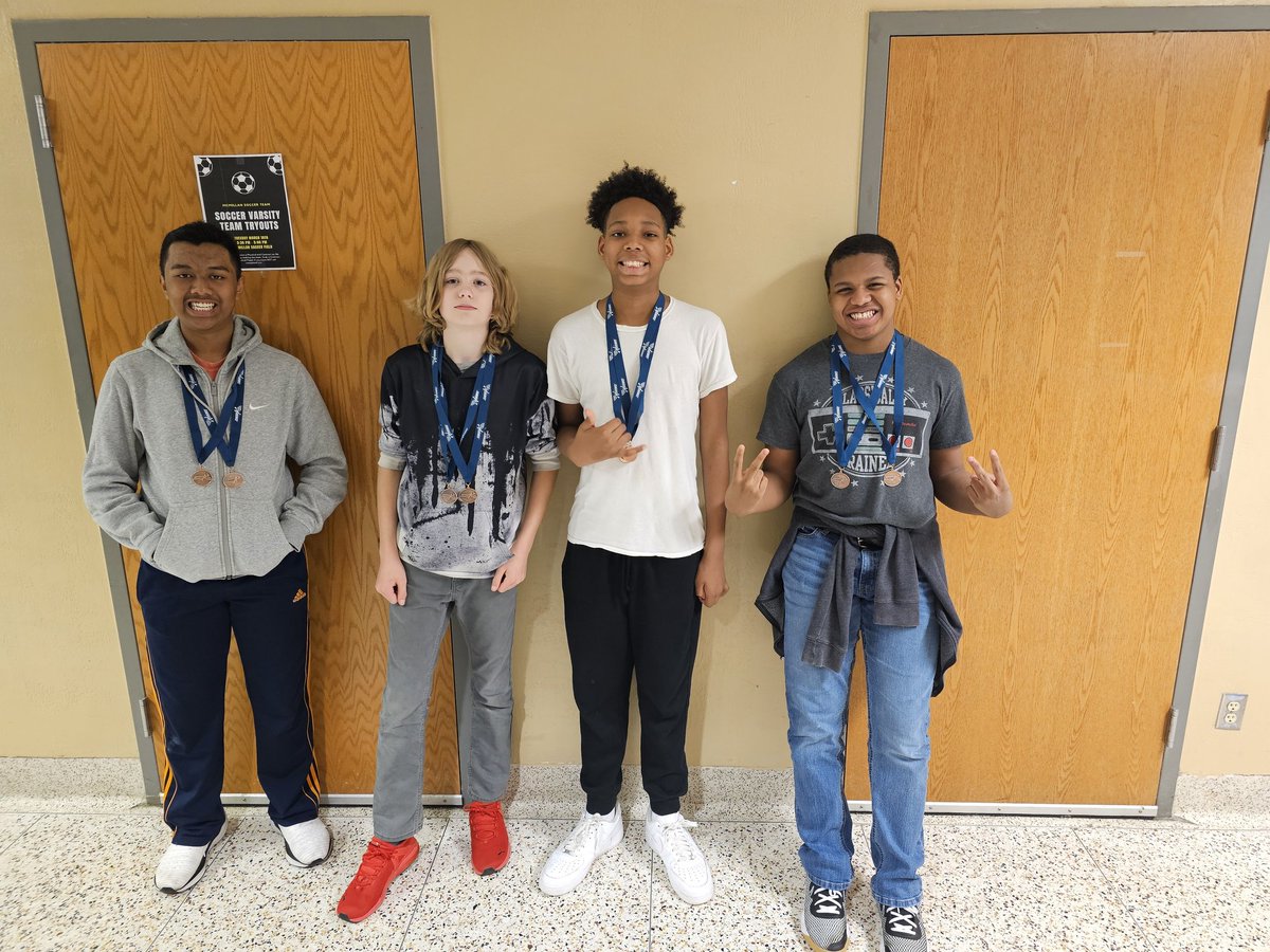 Mcmillan swimmers placed 7th in the medley relay and 8th in the freestly relay for medals this year. Nesah also placed 9th in the backstroke and 10th in the IM. Manny placed 10th in the butterfly. Not bad for 4 kids who never swam club before. <a href="/OPS_McMillan/">OPS McMillan Middle</a>
