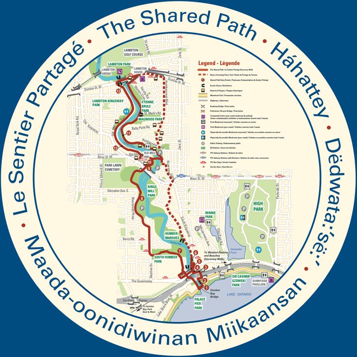 The Shared Path is one of the City's Discovery Walks, following the path of a historic Indigenous portage route along the Humber River. I joined my colleagues @BravoDavenport + @GordPerks to request City staff undertake restoration + repair of signage along this important route.