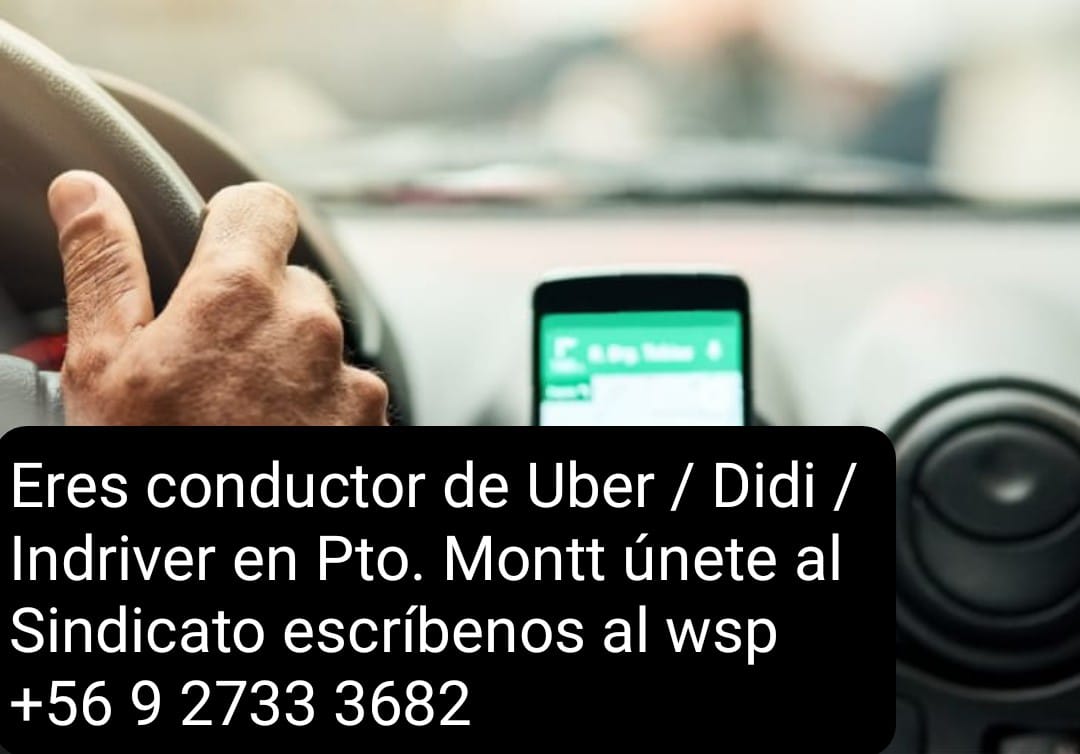 cesarhch's tweet photo. @grecoptomontt Invita a todos los conductores que estén interesados en trabajar unidos, para sacar adelante la ley #uber, para que se respeten nuestras condiciones laborales y se mejoren las tarifas.
@abernales @hector_ulloaa @JaimeSaezQuiroz @greccochile https://t.co/X6Mun6sTWh