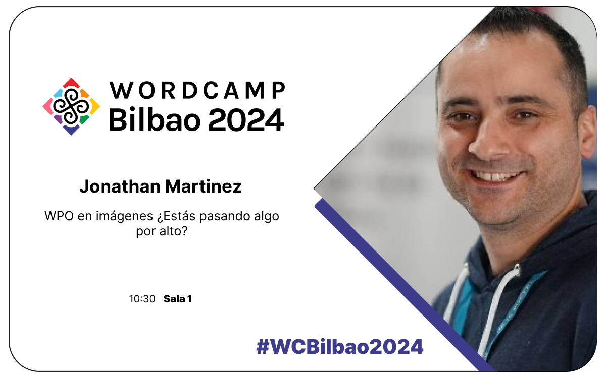 WordCamp Bilbao (@wcbilbao) on Twitter photo Sala 1 a las 10:30
✅ WPO en imágenes. ¿Estás pasando algo por alto?
Por Jonathan Martínez <a href="/JonthMP/">Jonathan Martínez</a>
bilbao.wordcamp.org/2024/session/w…
#WCBilbao2024
¡También pruebas y un análisis en directo de las webs de todos los asistentes! 🔍 Sala 1 a las 10:30
✅ WPO en imágenes. ¿Estás pasando algo por alto?
Por Jonathan Martínez <a href="/JonthMP/">Jonathan Martínez</a>
bilbao.wordcamp.org/2024/session/w…
#WCBilbao2024
¡También pruebas y un análisis en directo de las webs de todos los asistentes! 🔍