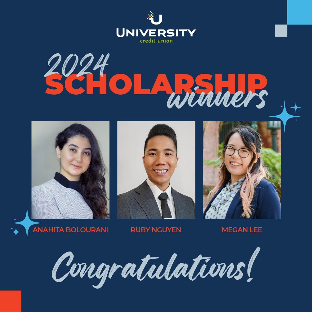 We are excited to announce that our scholarship committee has selected three winners for the Jane Permaul, Al Aubin, and UCU Financial Advantage Scholarships. Congrats on your stand-out essays and achievements! A huge thank you to all the students who applied. #UCUScholarship