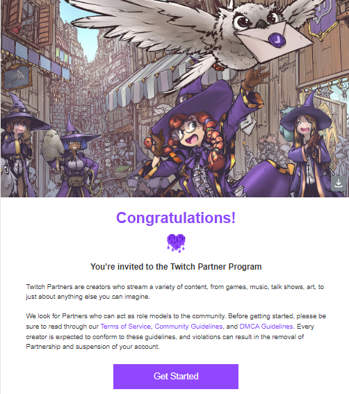 Holy cow, thank you so much everyone. I'm so honored to get this email after years of being on Twitch. I couldn't have done it without y'all 💙