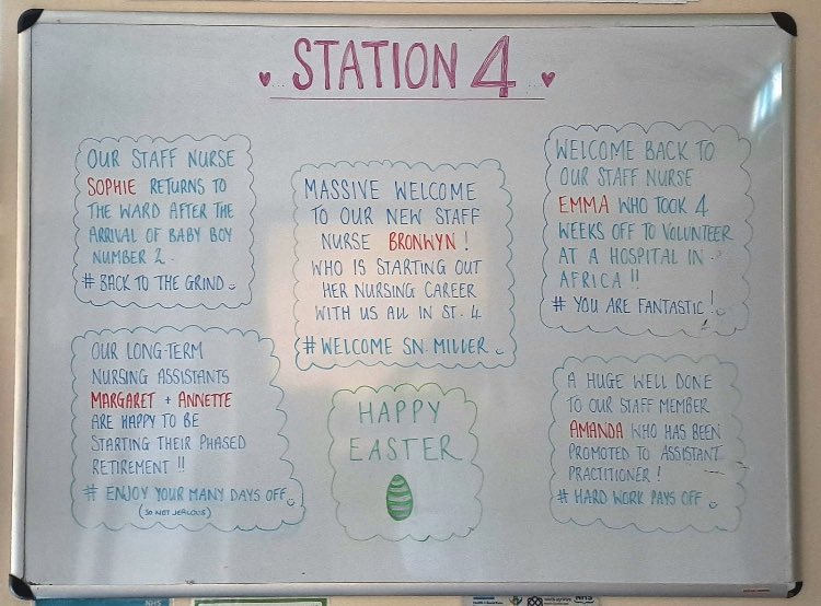 Kellie popped in and completed. Our March / April celebration board.  Lots going on in st 4 🥰