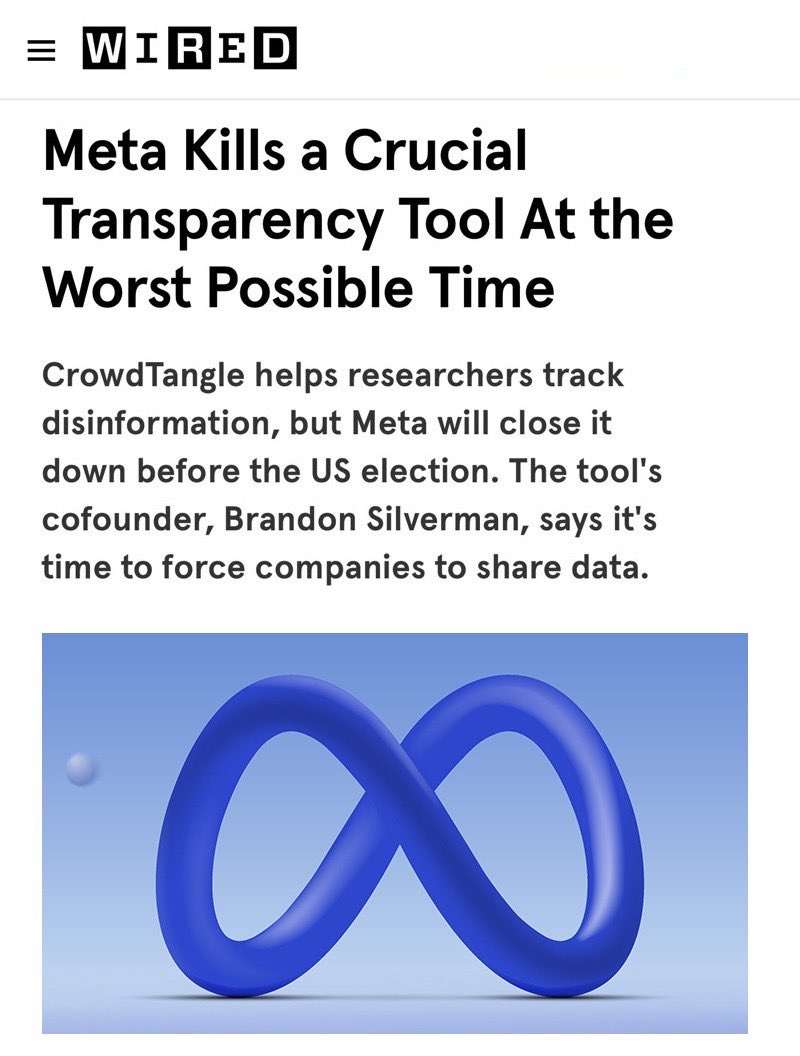 Meta is warming up for the upcoming elections.