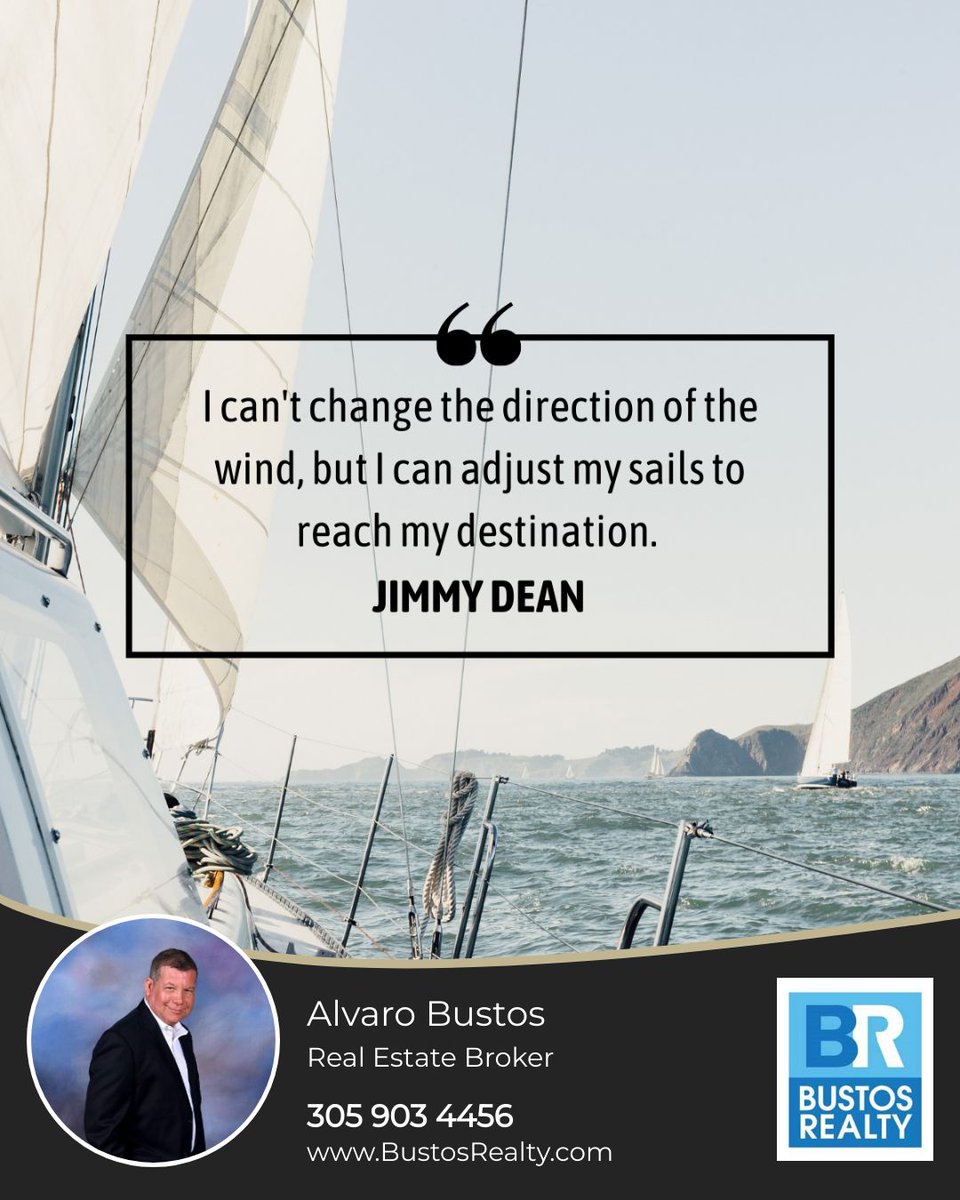 BustosRealty's tweet image. Life may throw unexpected winds our way, but we have the power to adapt and navigate toward our dreams. 

With resilience and determination, we can overcome any obstacle and chart our course to success. 

#quoteoftheday #adaptandthrive #mindsetquote #insprationalquote #quotes
