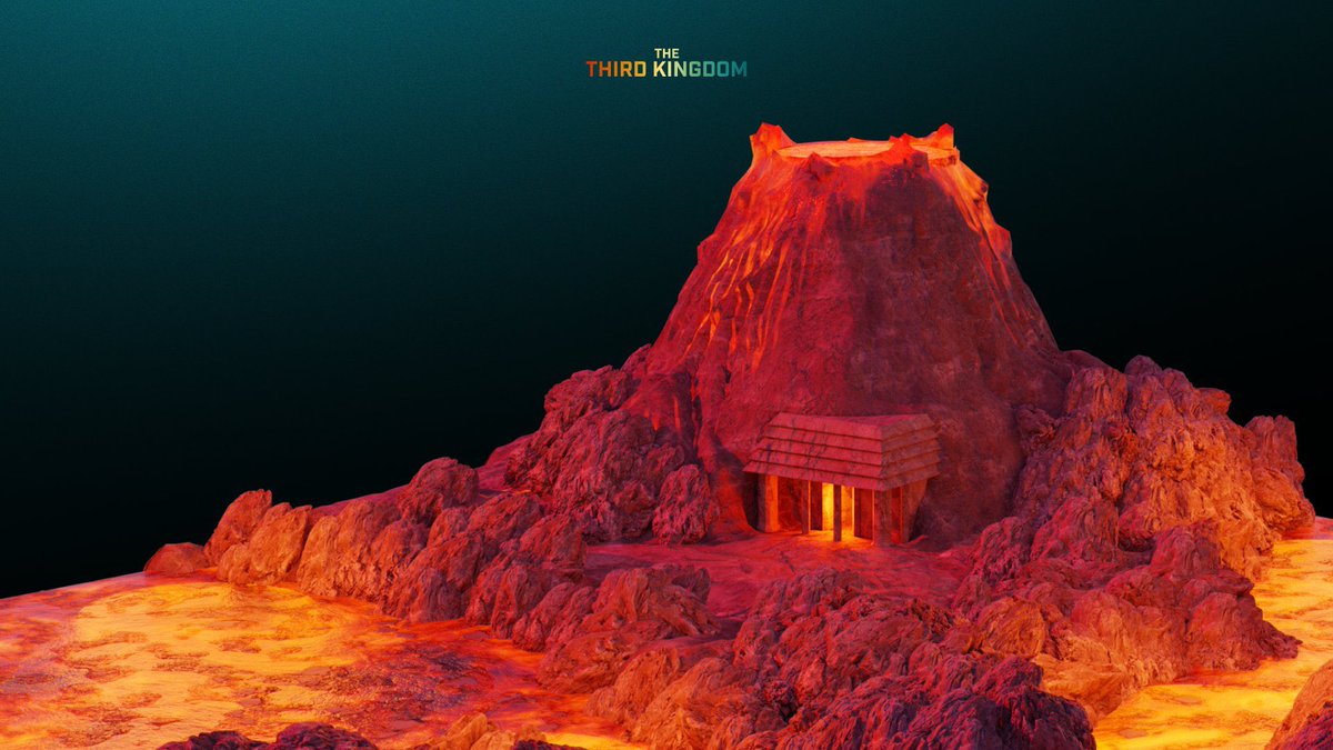 RedThePartyBear's tweet photo. Unknown lava land. What should it be called? Lava Land? Volcanterra? Emberhold?! #thethirdkingdom @aaronmcdnz https://t.co/UVHLEvawdQ