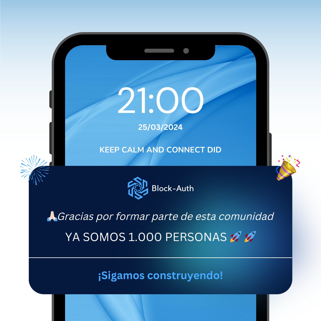 Block_Auth's tweet image. 🎉 🚀 ¡Ya somos 1.000 personas! Nuestra comunidad en @LinkedIn continúa creciendo, síguenos en nuestra página de empresa 👉🏻 linkedin.com/company/block-…
