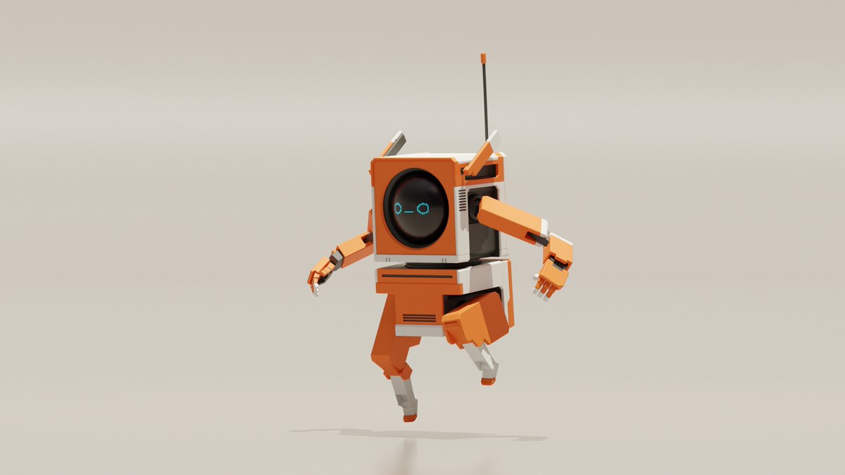 BootStrapRobot's tweet image. Finally getting round to doing some renders of little old Boxbot. #Robots #blender #cute #emoji #Boxbot
