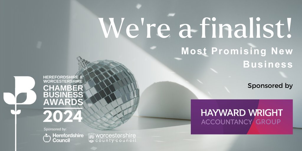 Good evening #WorcestershireHour we have some exciting news! We are a finalist in Most Promising New Business award sponsored by @HaywardWright