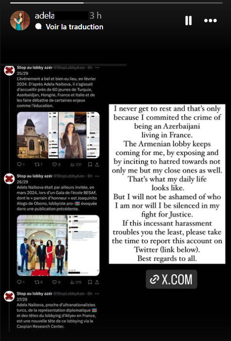 StopLobbyAzeri's tweet photo. Non, Mme Naibova, nous ne vous exposons pas du fait de votre ethnicité, mais parce que votre "justice" est celle de la dictature 🇦🇿, engagée dans un processus génocidaire visant son voisin🇦🇲. Cette auto-victimisation, dans ce contexte, c'est le comble de l'hypocrisie. @CaspianRC https://t.co/CXwyu9oRVX