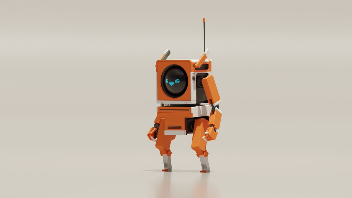 BootStrapRobot's tweet image. From Box to Standing, a Box Bot Journey. #Boxbot #Blender #robots #3dart #characterdesign