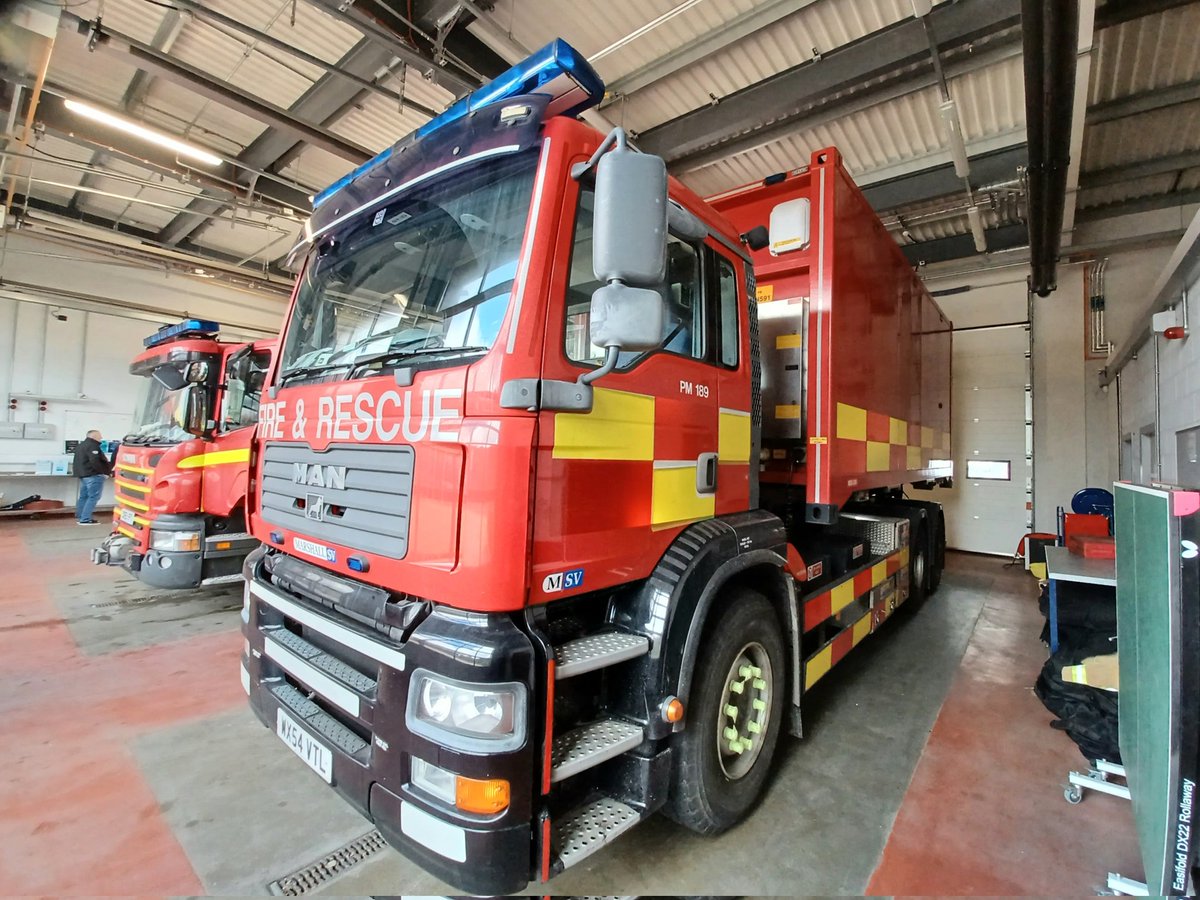 Merseyside Fire & Rescue Service Appliances at yesterday's open day at #Prescot Community Fire & Police Station.