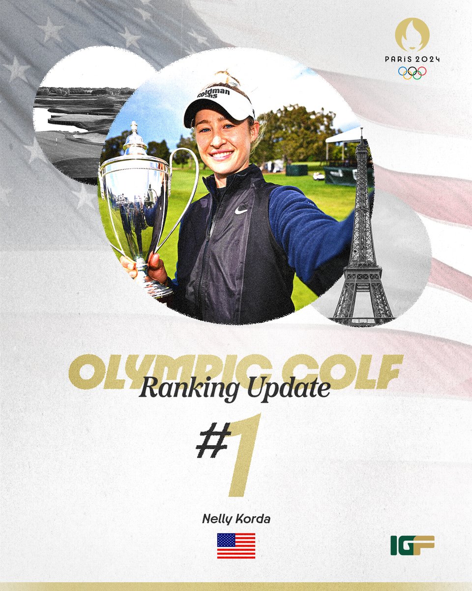 Defending @Olympics gold medalist @NellyKorda 🥇 returns to No. 1 in the Women's Olympic Golf Ranking after securing her 10th career @LPGA victory!

@TeamUSA 🇺🇸 @USAGolf