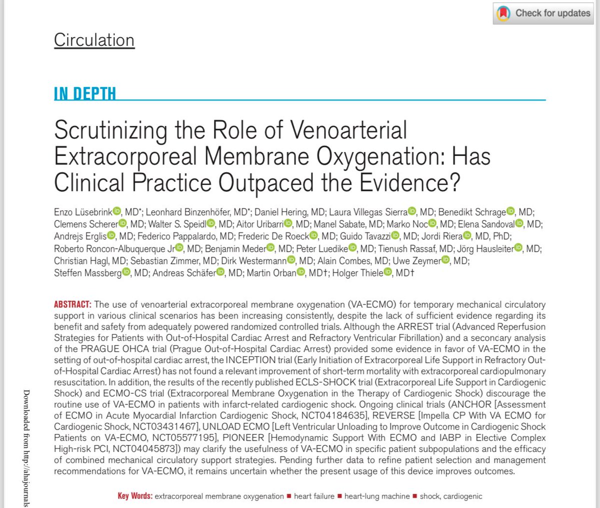 Comprehensive review on VA-ECMO @DGK_AG3 @TRassafMD