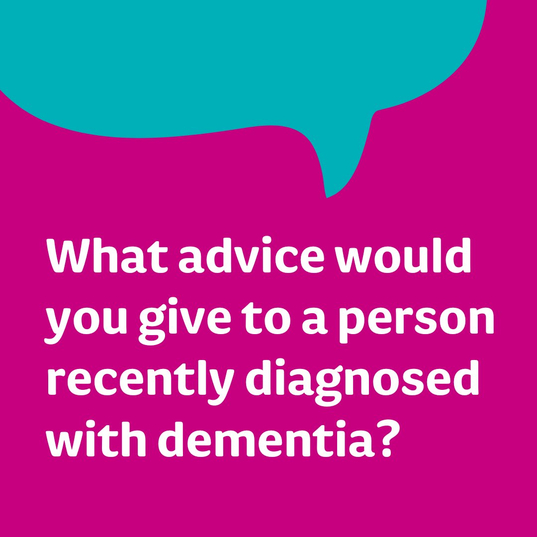 We've been sharing information and advice on getting a #dementia diagnosis and next steps, but now we want to hear from you.

What advice would you give to a person recently diagnosed with dementia? 🤔

Share your thoughts and advice in the comments. 👇
