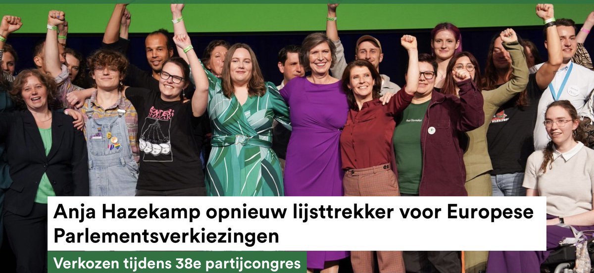 PvdDEllenPutman's tweet photo. #teamAnja is er klaar voor! Op naar een mooie #campagne met @anjahazekamp, alle andere kandidaten en alle @PartijvdDieren leden💪 #dehaasindemarathon #PvdD #EU24 https://t.co/zMQnZFie4v