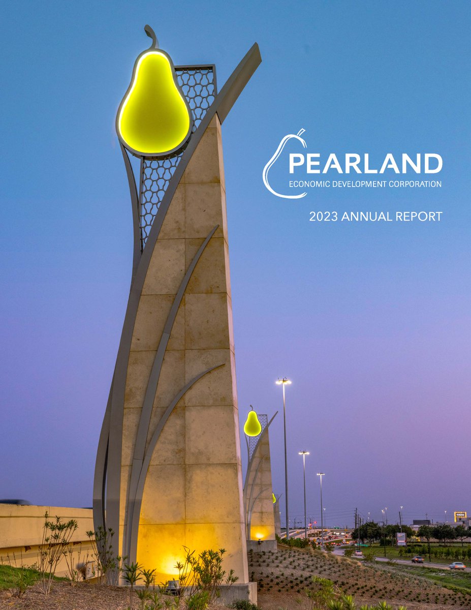 Our 2023 Annual Report highlights the projects and initiatives we've undertaken over the past year to ensure Pearland remains a community of choice for people and business in our region. 🔗Read more: bit.ly/4cyA886 #PearlandTX #EconomicDevelopment #InnovationLivesHere