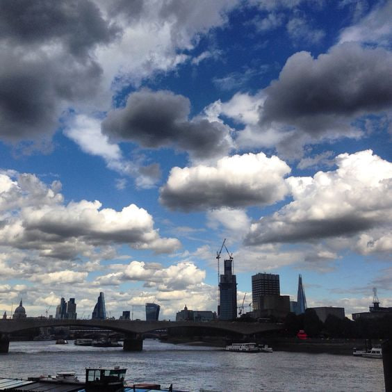 It's cloudy in London today,there's a chance of rain, but the weather is just the way I want it to be.🫰🤗🥰