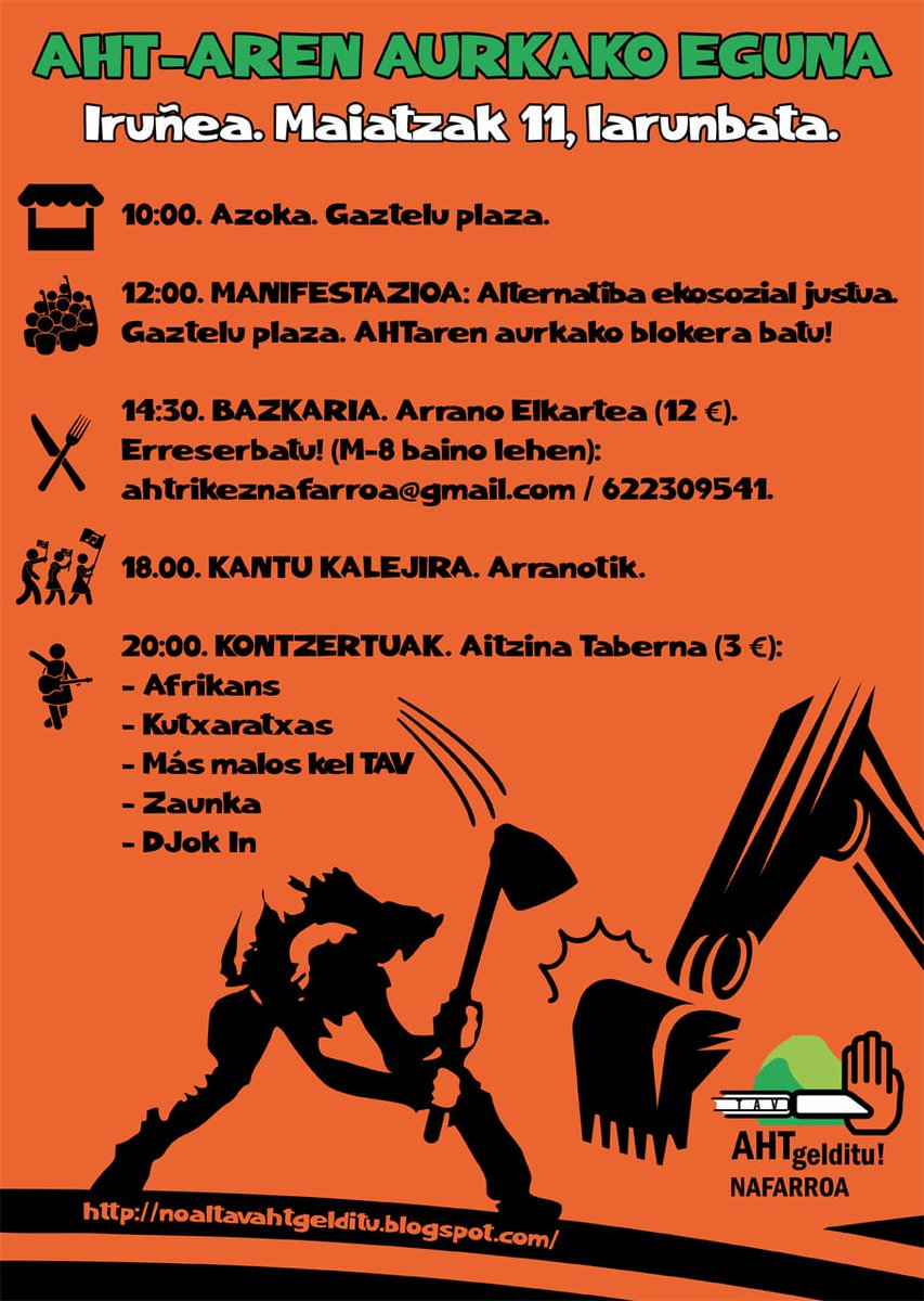 Egun handia! Gorde data hire agendan!                                          
Un gran dia! Guardate la fecha en tu agenda!
AHTrik EZ!