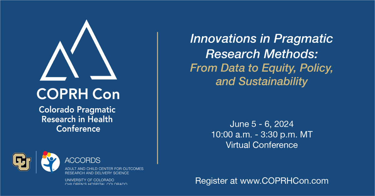 COPRH Con (@coprhcon) on Twitter photo Don't wait! Early bird registration for #COPRHCon ends 3/31. Sign up today at medschool.cuanschutz.edu/accords/cores-⦠Don't wait! Early bird registration for #COPRHCon ends 3/31. Sign up today at medschool.cuanschutz.edu/accords/cores-ā¦