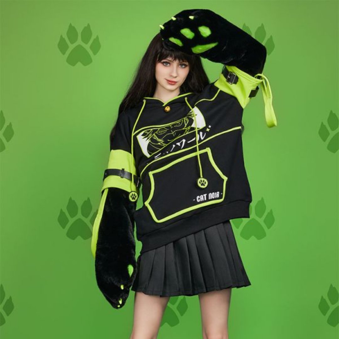 🇺🇸🐾Introducing the adorable Miraculous Cat Noir Paw Hoodie!🐈‍⬛Crafted with comfort in mind, this hoodie is perfect for casual outings, cosplay events, or simply expressing your love for Miraculous Ladybug. micotaku.com/Miraculous-Cat… #pawhoodie #catnoir #plagg #micotaku #zag