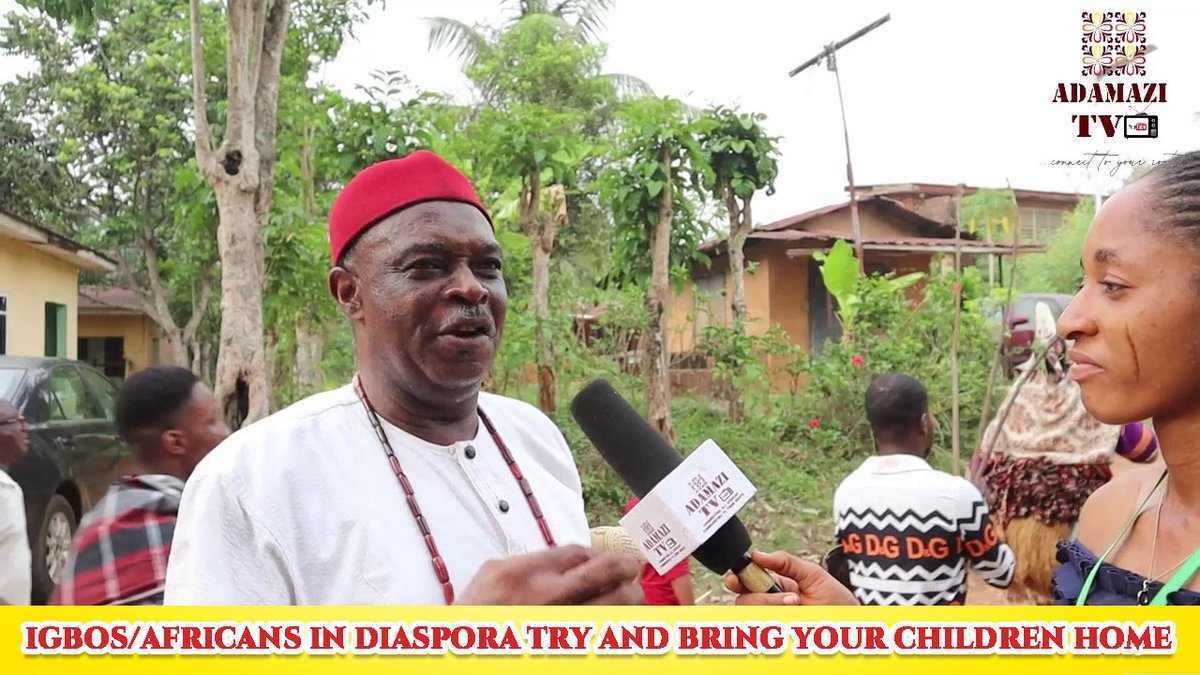 AdamaziTv's tweet photo. https://t.co/u5qp1rNVRB

The Igbos/Africans In Diaspora Try &amp; Bring your Children Home - HRH Igwe P.N Ezeamama @Ikeji Ajalli

#ajalli #ujari #arochukwu #Odumeje 

#Adamazitv https://t.co/L3YkGKhdog
