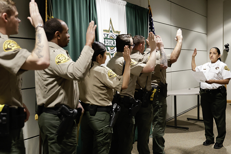 ⭐️ Sworn to Serve ⭐️

We’re proud to welcome 7 new sworn deputies into our Sheriff's Office family. These deputies are not just joining our ranks, but will be embodying our promise to build a stronger, safer community. 

#SLSheriff #DedicatedToServe #SaltLakeProud