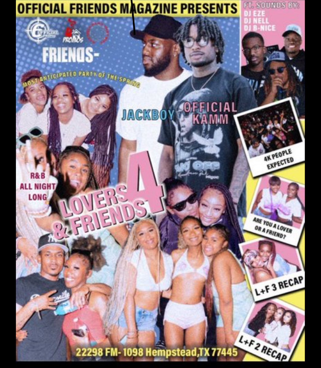 KaylaWheaton's tweet photo. Yall don’t want to miss lovers&amp;friend!!!!
Presales or available #OfficialPromos @DjofficialKamm@iiamdjnell https://t.co/aMzqY8eamE