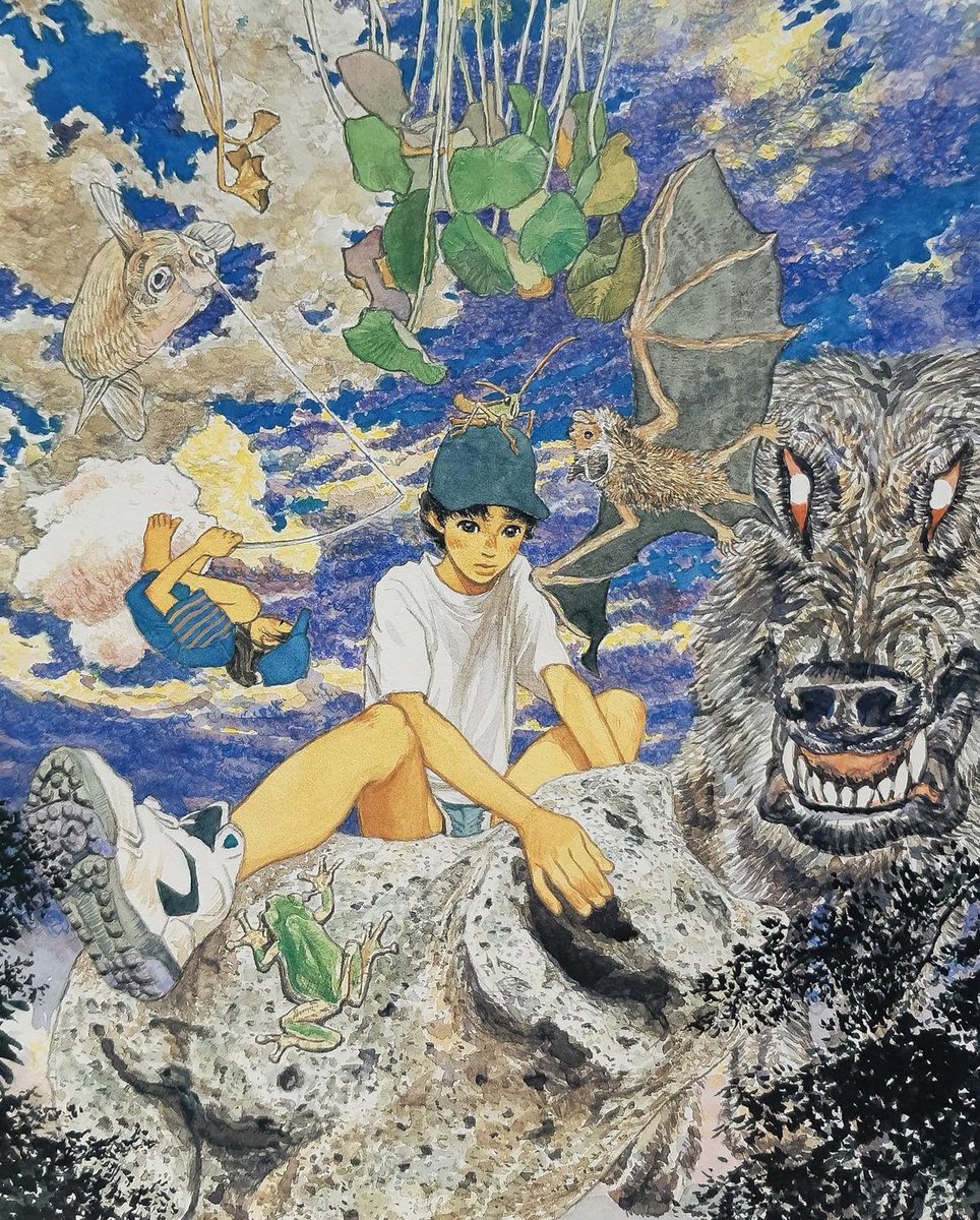 xe0_xeo's tweet photo. Illustrations by Japanese artist Daisuke Igarashi https://t.co/IZOn4e5gTN