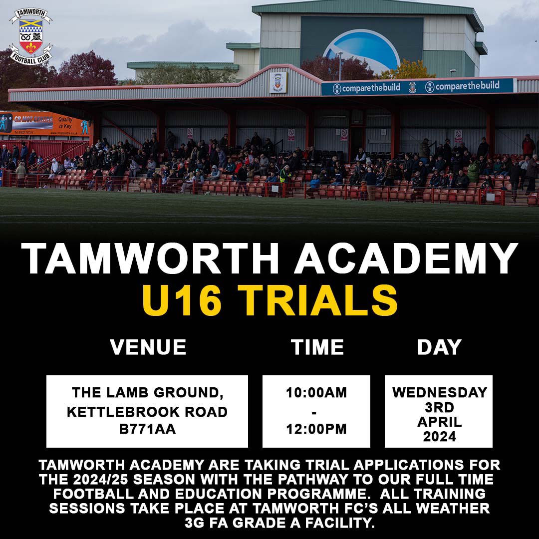 Tamworth FC Academy tweet media