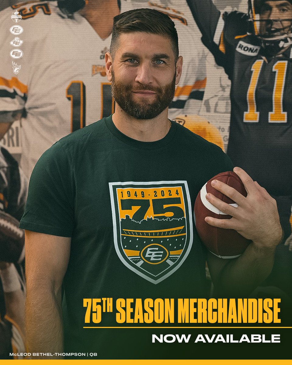 😍 The 75th logo merch has dropped! 😍 Be the first to grab yours 👇 👕 | shop.goelks.com/collections/75… #OurTeamOurCity #goElks #CFL