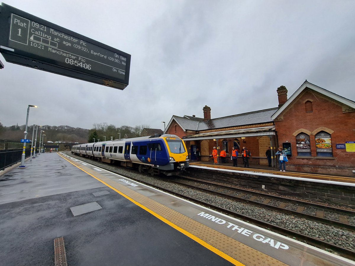 Fantastic to see the new platform and footbridge at Dore and Totley station open on time this morning. It’s scheme we’ve been supporting for many years, and makes more, faster, longer trains possible along the route.