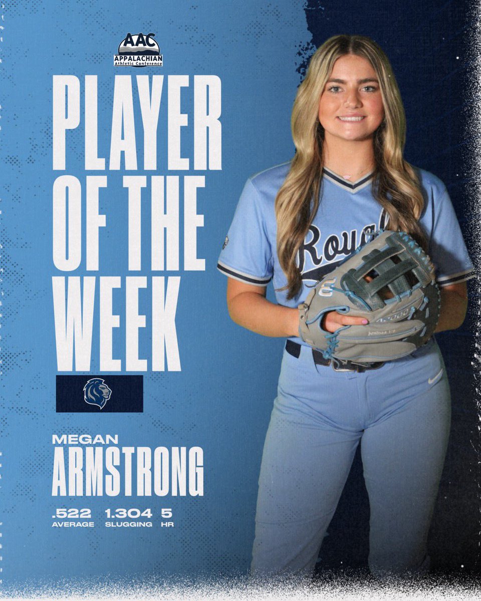 JURoyalsSB's tweet photo. Well deserved!  @MeganA_24 is the AAC Player of the Week. In her own words “We aren’t done yet coach” https://t.co/O0nDgha47T
