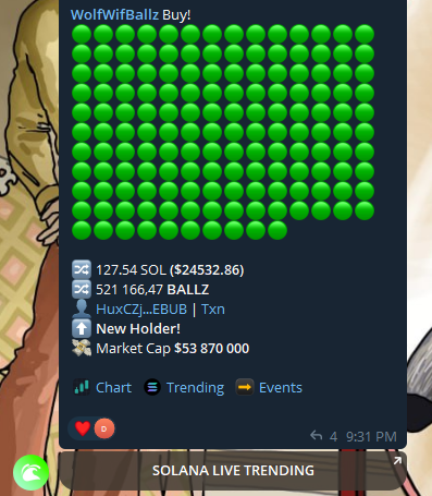 WolfWifBallz's tweet photo. Whales are after your $BALLZ https://t.co/DgZNMTktD5