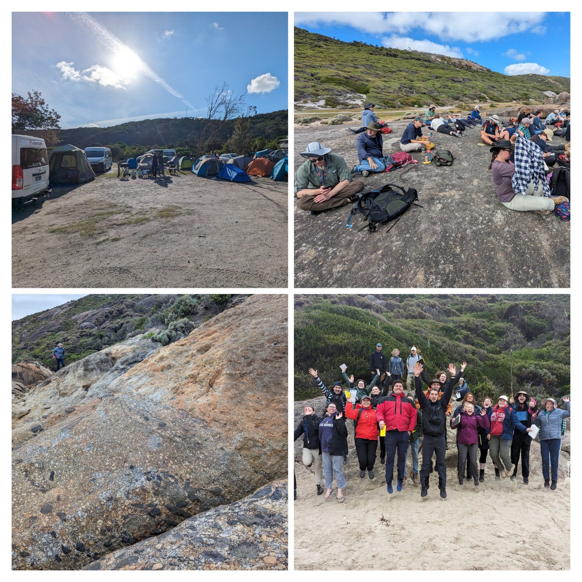 Our annual IgnMet EAE3541 camping field trip to Wilson's Prom. Fabulous rocks, brilliant weather, and awesome people. <a href="/MonashEAE/">Monash Earth, Atmosphere and Environment 🌏🌪️🍃</a> <a href="/Monash_Science/">Monash Science</a>
