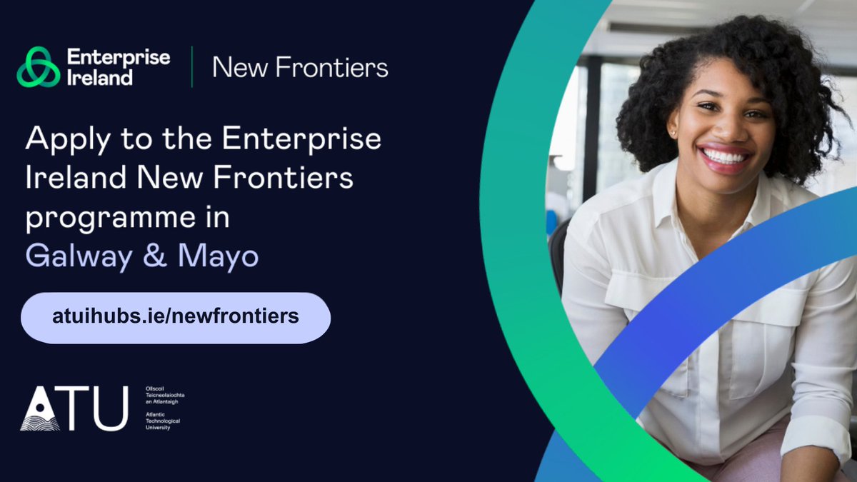📢 Applications are now open for Phase 1 of Enterprise Irelands #NewFrontiers programme at @atu_ie Galway-Mayo. Apply online ➡️shorturl.at/eprDY @Entirl @EI_NewFrontiers @OFlynnATU #ATUiHubs #GlobalAmbition @ATU_GalwayCity