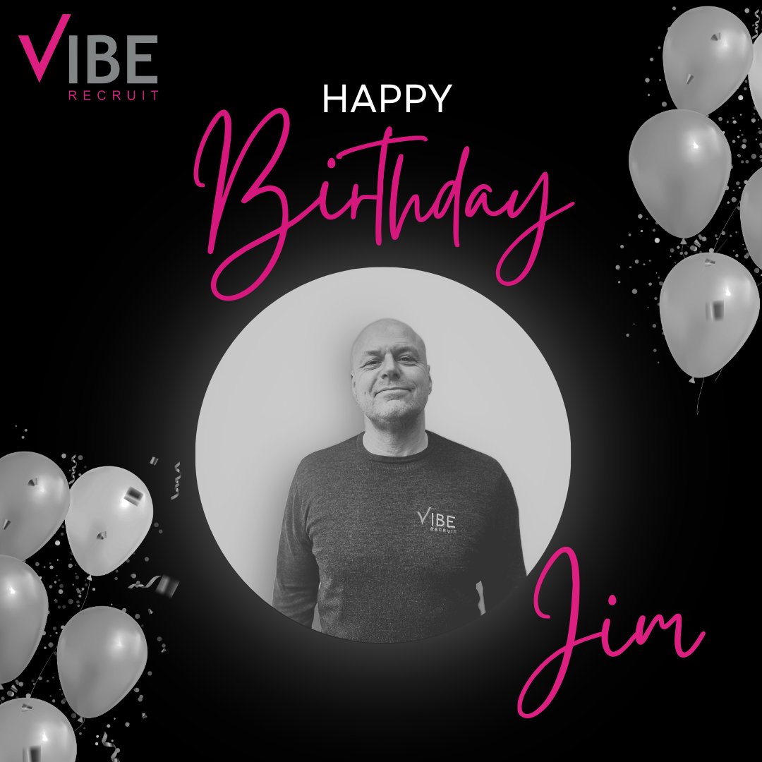 Happy Birthday, Jim! 🎉

We hope you have a fantastic birthday! 🎂

From all of us at Vibe. 🩷

#VibeRecruit #HappyBirthday