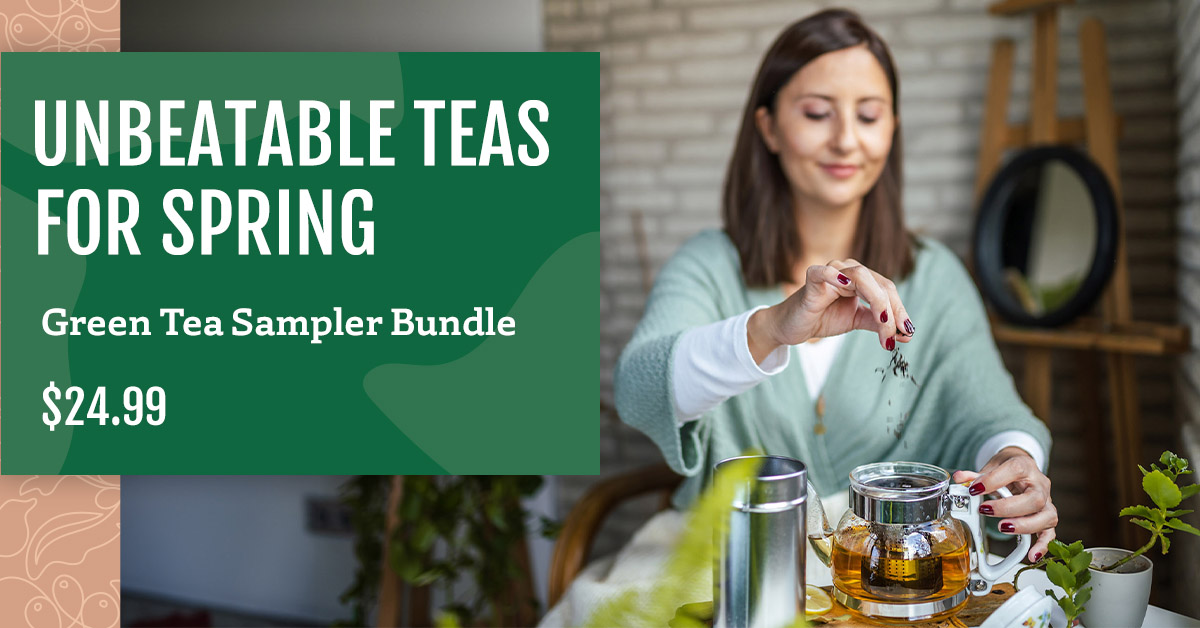 Relax this spring with a bundle of our most popular 𝗴𝗿𝗲𝗲𝗻 𝘁𝗲𝗮𝘀. Enjoy 2 oz. each of our Dragon Well Organic, Chinese Jasmine Pearls, and 𝗼𝘂𝗿 𝗼𝘄𝗻 𝗯𝗹𝗲𝗻𝗱 of Moroccan Mint Green. SHOP NOW!

burmancoffee.com/product/all-in…