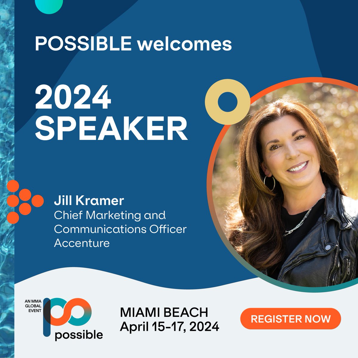 Most recently named one of @Forbes 50 Most Influential CMOs, @Jill_Kramer (CMCO, @Accenture) joins @PossibleEvent. See her session “How the C-Suite, Marketers, and Creatives Can Use AI Today” w/ David Droga and Baiju Shah (@AccentureSong):  REGISTER NOW: 
ow.ly/o2a950QBPtj