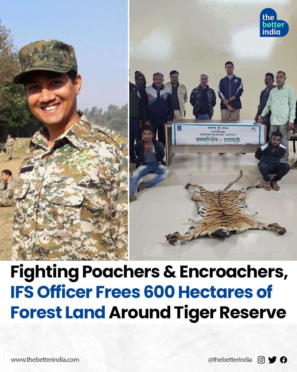 'As the area is Naxal-affected, forest officials would fear going for patrolling. This gap had led to a rise in encroachment and poaching.

#IFSOfficer #WildlifeConservation #TigerConservation #ForestProtection #WildlifeCrime #AntiPoaching