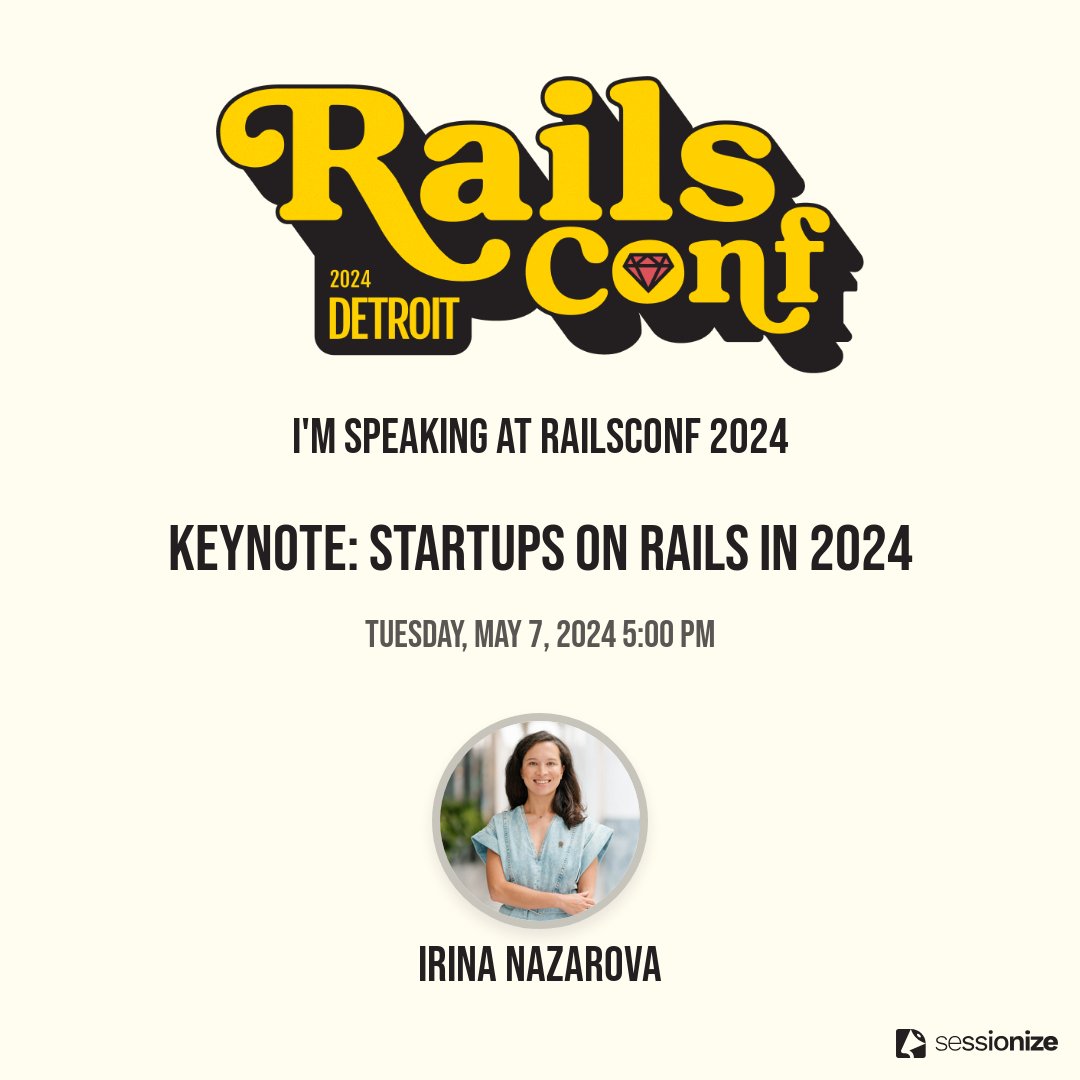 Look, you should come to #RailsConf this year! It'll be special and I'll be there to talk about new and growing businesses built on Rails. And how we can all help them, and help each other, succeed! Here's a 10% discount, active till March 31. ti.to/railsconf/2024…