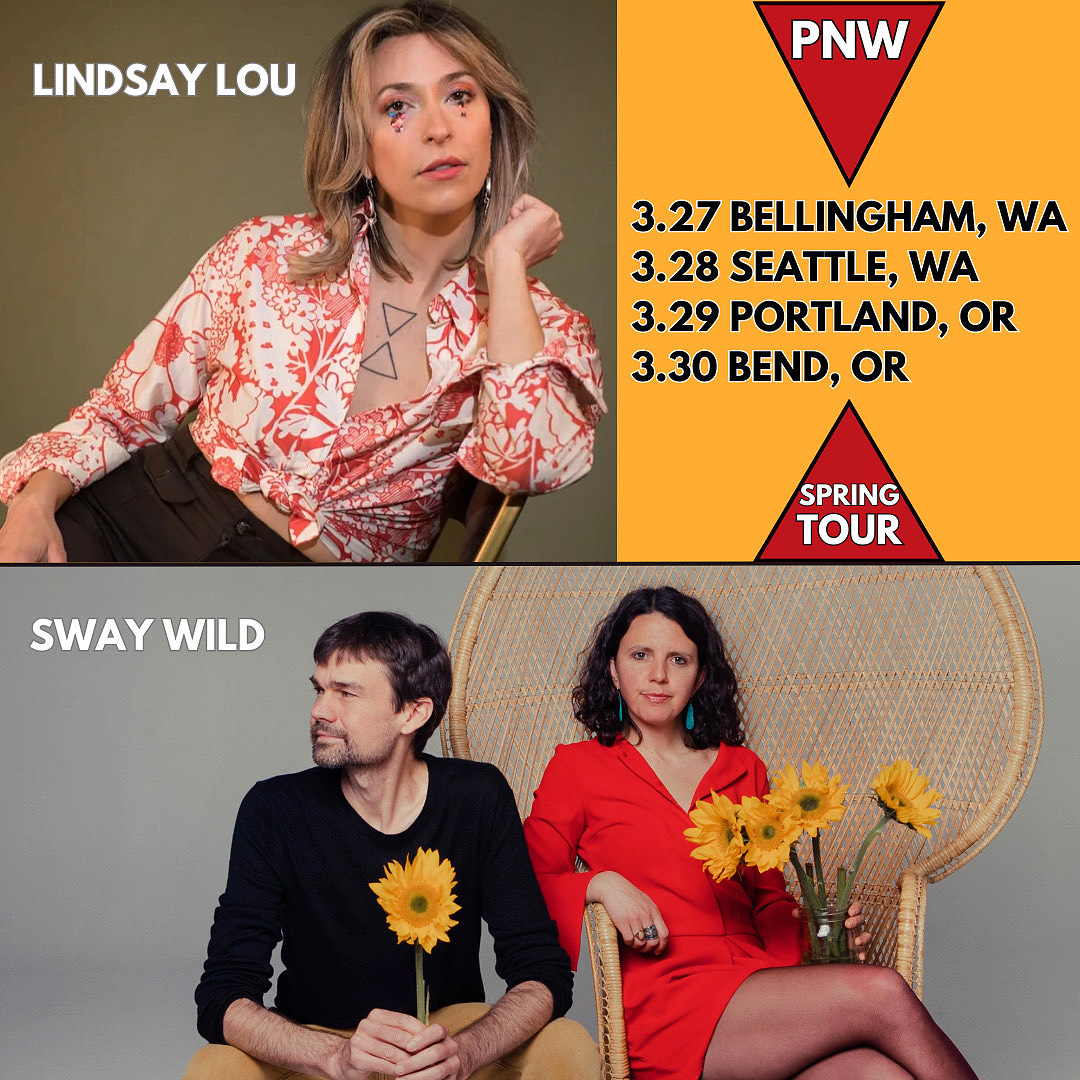 PNW tour this week w/ #LindsayLou! @WildBuffalo, @sunsetballard, @MississippiStud, + #VolcanicTheaterPub + Leavenworth at #IcicleCreek on 4/26! Please join us! tix at swaywild.com thanks!